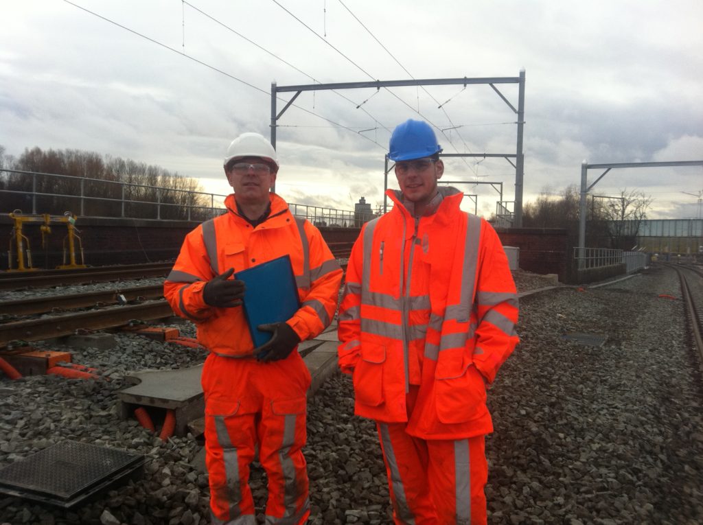 Two members of Earthing Services technical services team