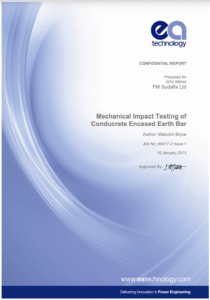 EA Technology ConduCrete Impact Testing Report Cover